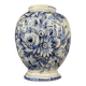 Vintage blue ceramic vase from Bassano, Italy, 1970s.