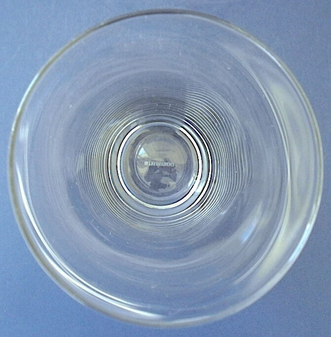 Suite of six glasses with orangeade, long drink, water or table in colorless crystal.