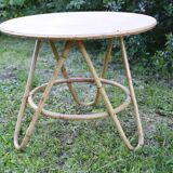 Nice rattan coffee table, vintage