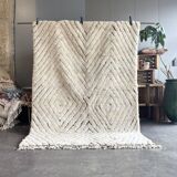 Snow - Moroccan wool Mrirt rug