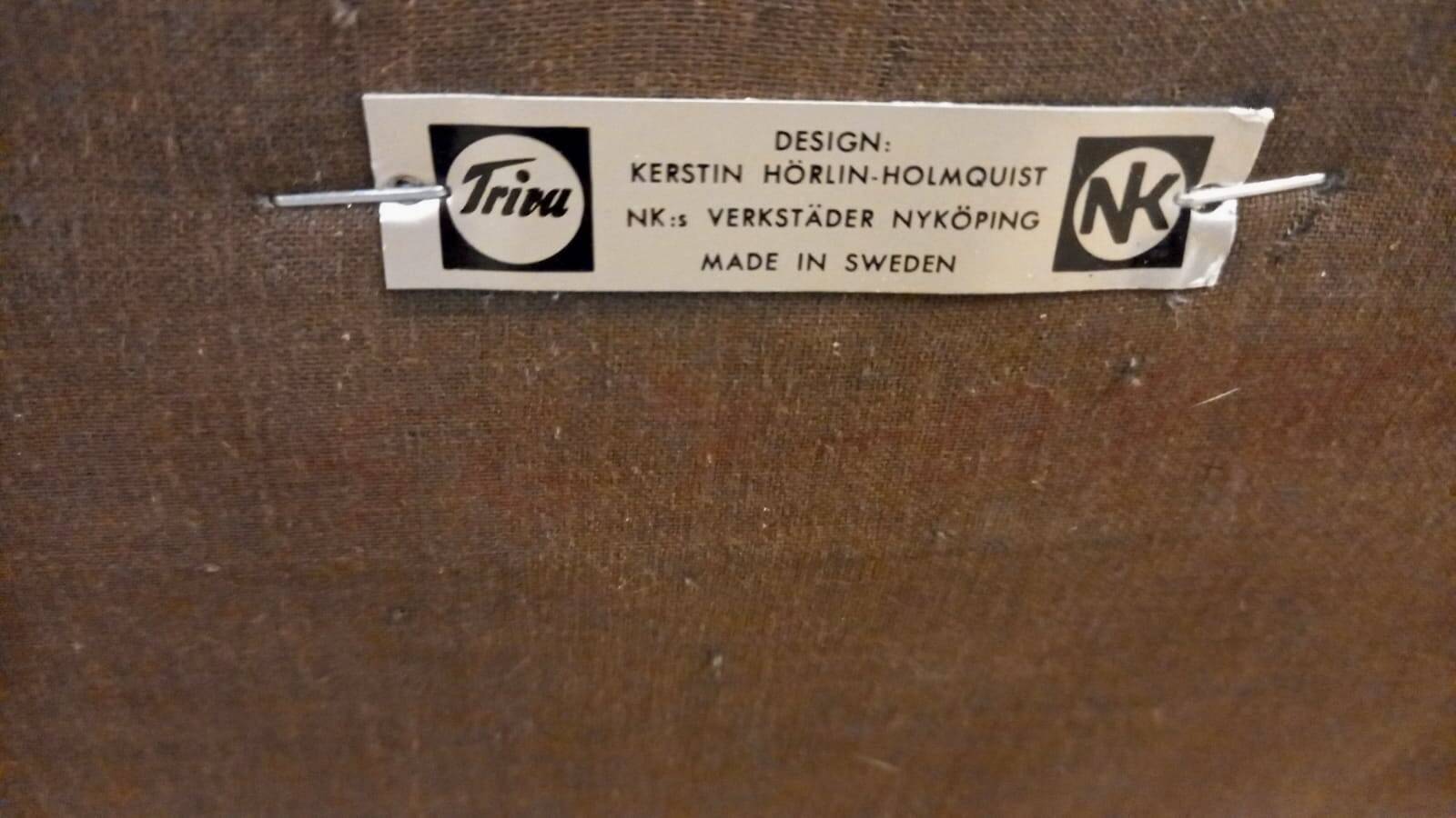 Swedish vintage Paradise sofa designed by Kerstin Hörlin-Holmquist , produced by Nordiska Kompaniet,