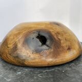 Plat en bois brulé