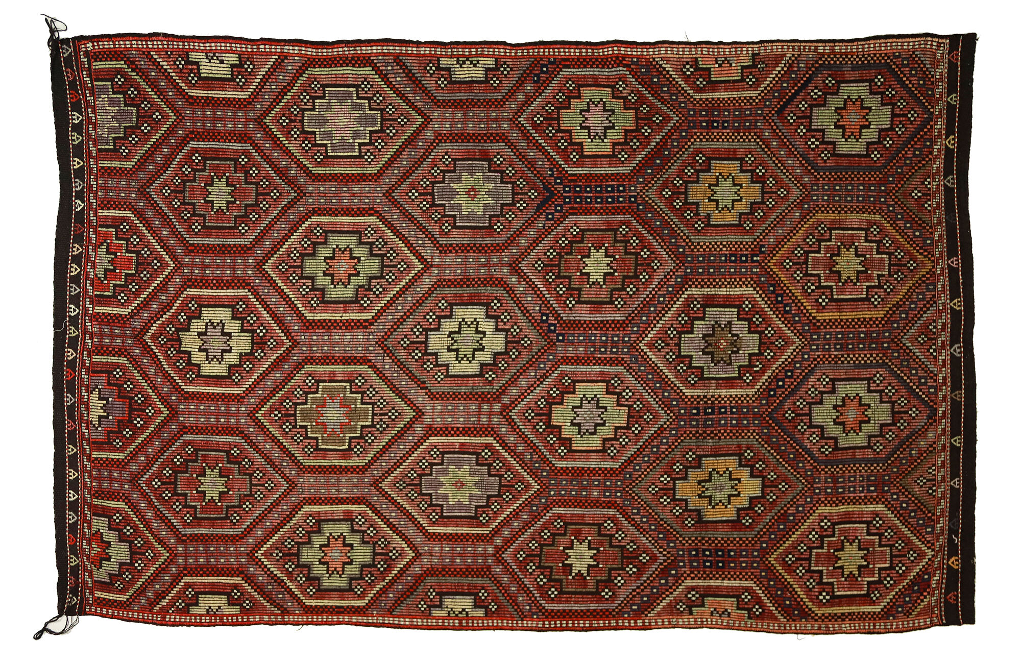 Anatolian handmade kilim rug 300 cm x 195 cm