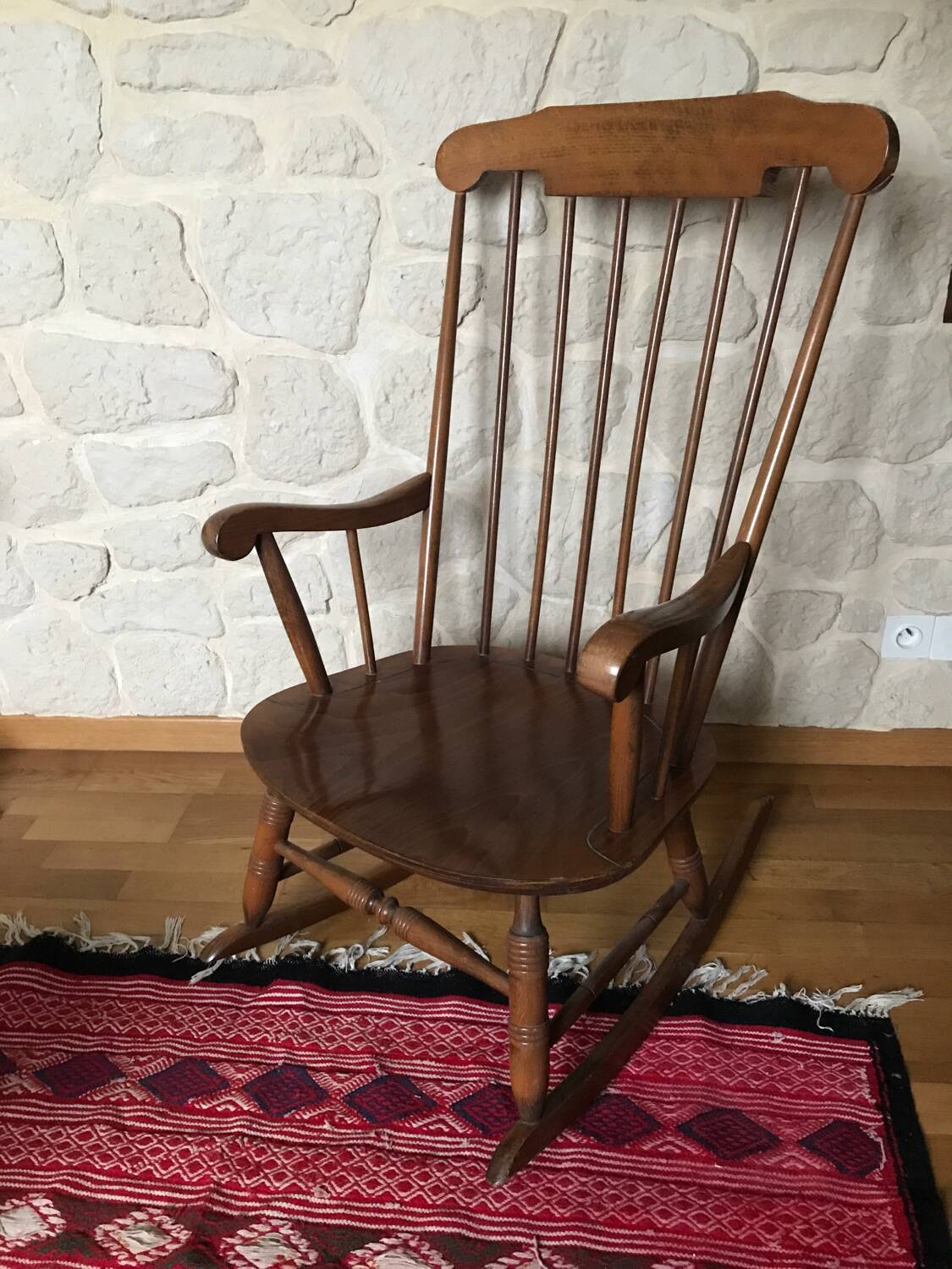 Wooden rocking chair