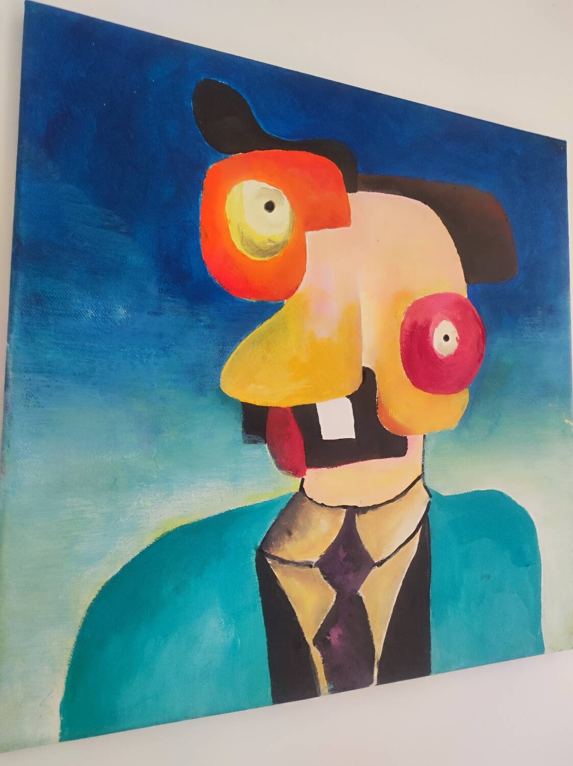 Abstract monster painting