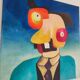 Abstract monster painting