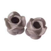 Pair of porcelain candlesticks