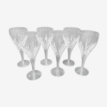 Set de 6 verres a vin cristal de Lorraine