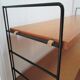 Étagère string bois métal vintage années 60 l 80 cm