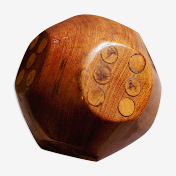 Decorative wooden dice
