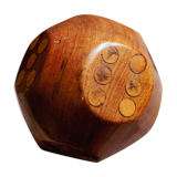Decorative wooden dice
