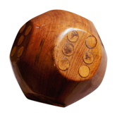 Decorative wooden dice