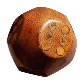 Decorative wooden dice