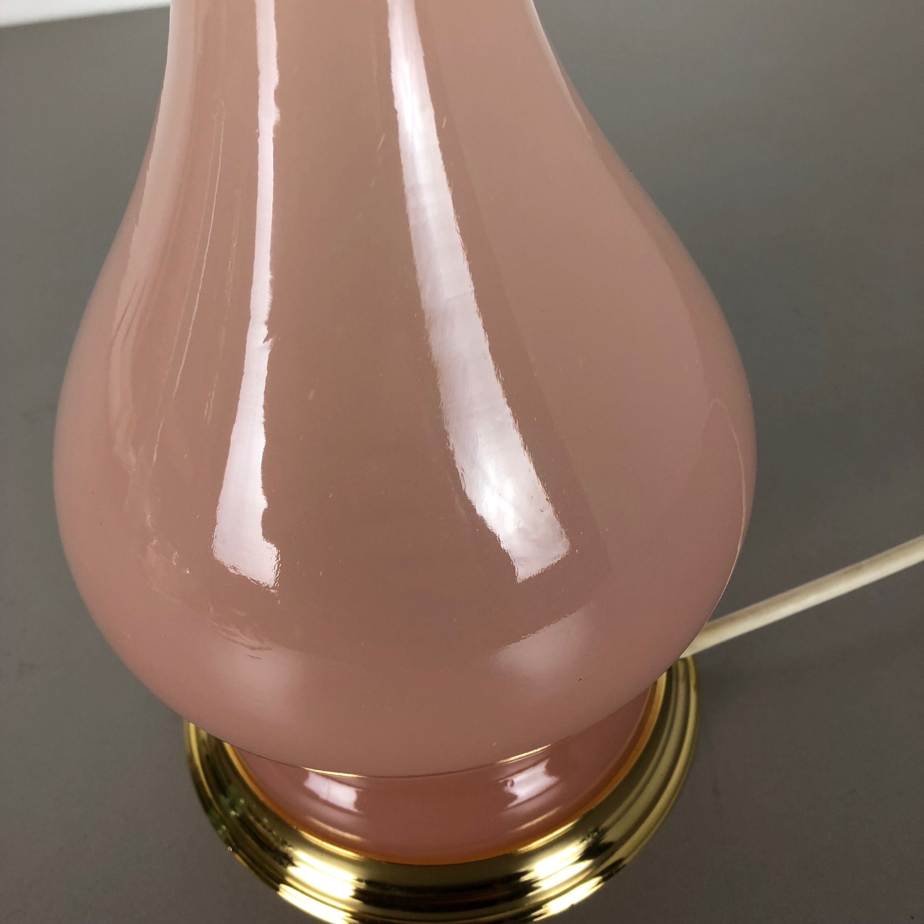 Murano glass "rose" table desk light Cenedese Vetri 1960s