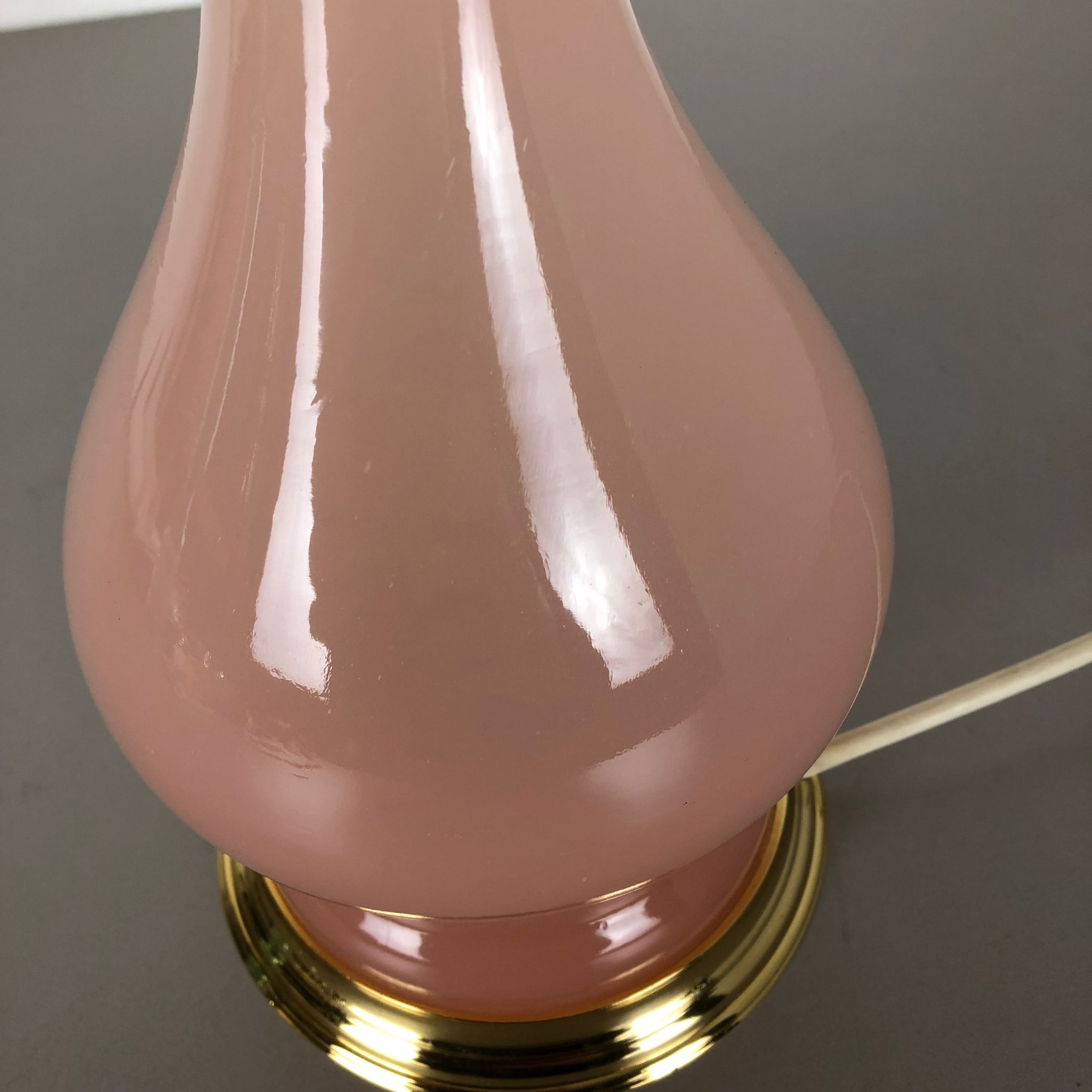 Murano glass "rose" table desk light Cenedese Vetri 1960s