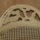 Antique French bergère window bench shabby chic