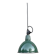 Lampe suspendue en émail vert industriel, loft OBg-1, années 1960