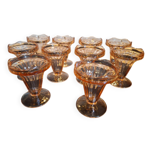 10 coupes à glace rosaline