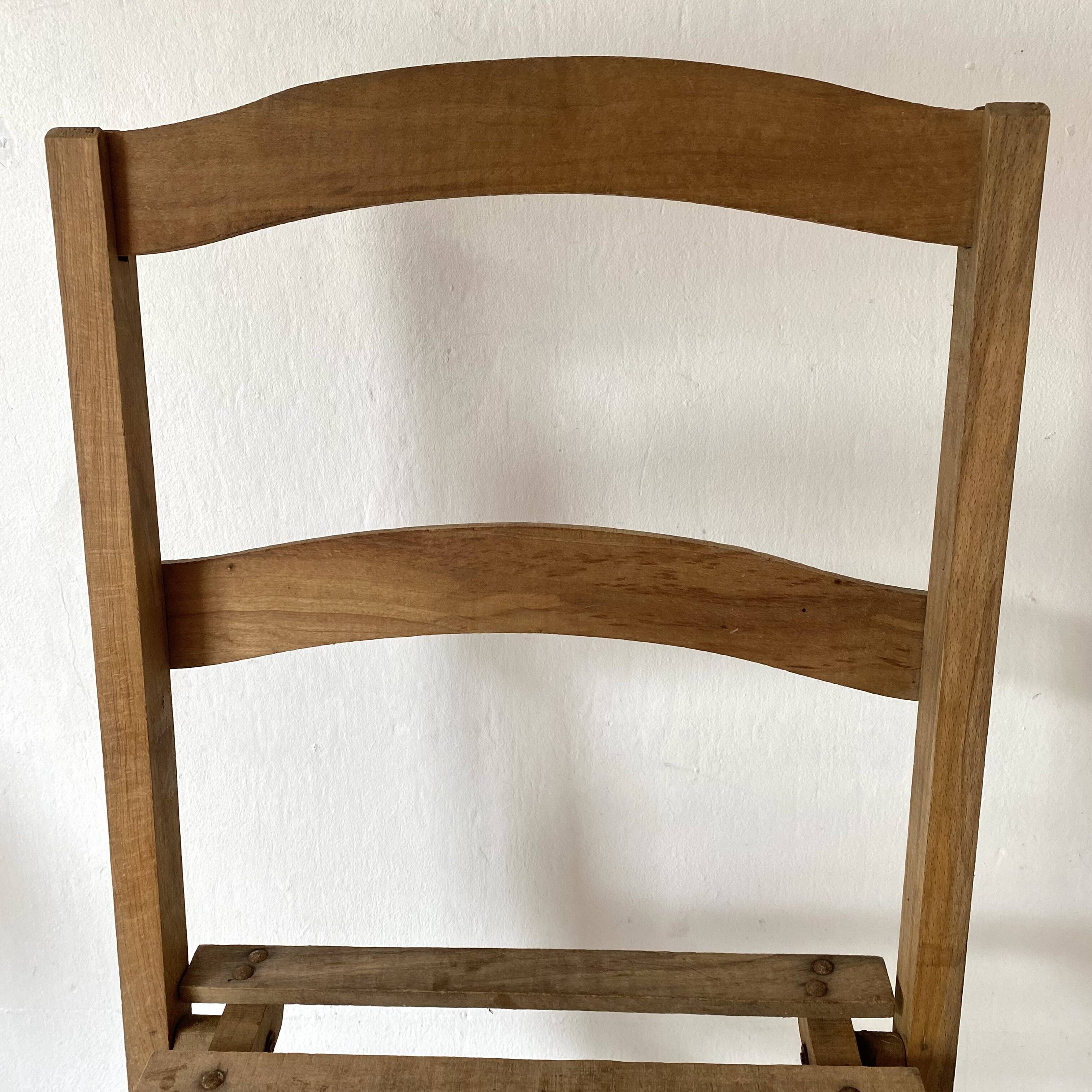 Antique folding chair or plant holder