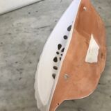 Pair of ceramic moustiers sconces