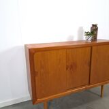 Mid Century Deens teak hoog dressoir