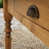 Elegant and refined 230 X 73 solid oak farmhouse table.