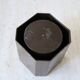 Brown plastic pencil pot, 70s