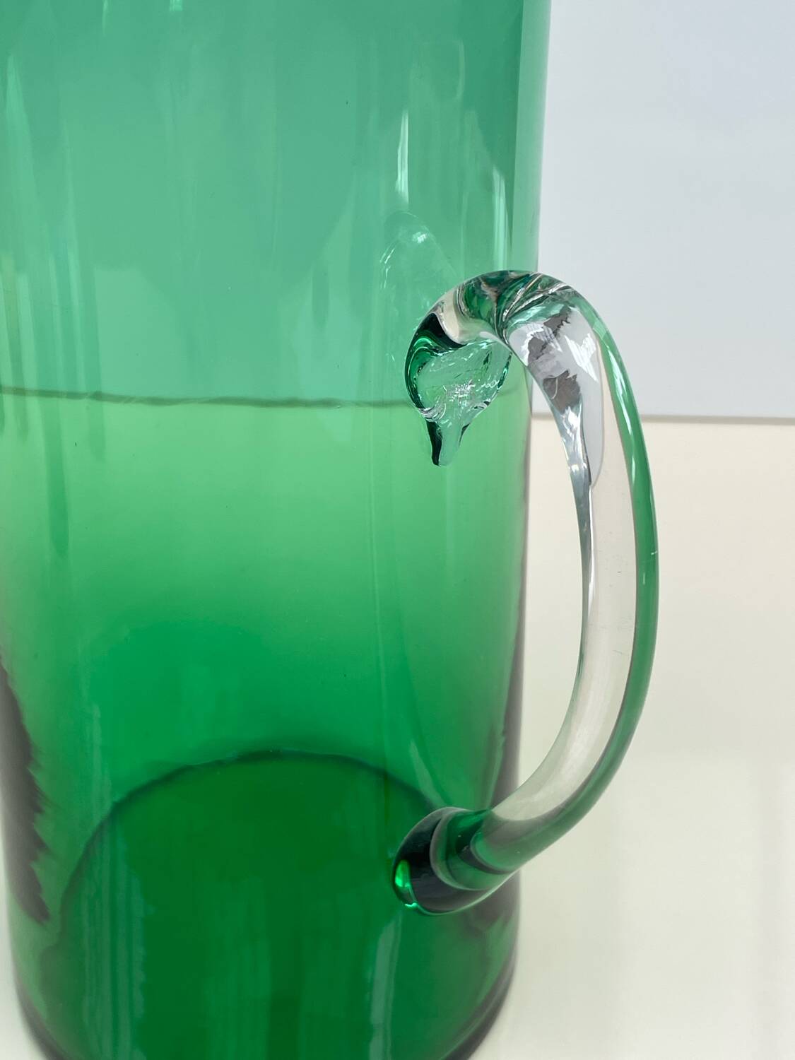 Service for orangeade in green colour, Scandinavian design 1960-70.