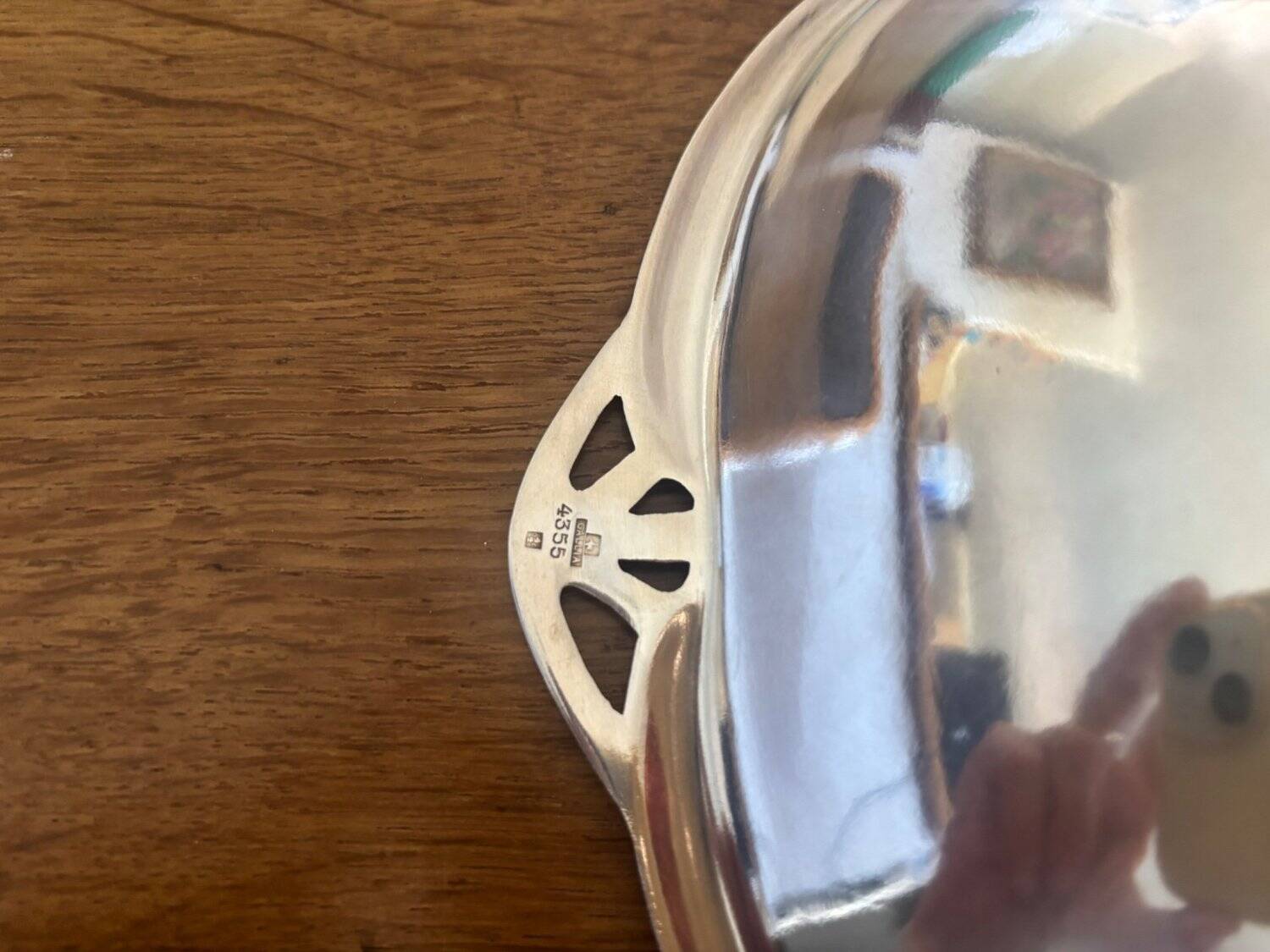 Art Nouveau Bread Basket Silver-Plated Metal Gallia Christofle