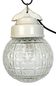 Vintage White Porcelain Pendant Light, 1970s