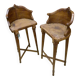 Pair of Gaudí-style stools