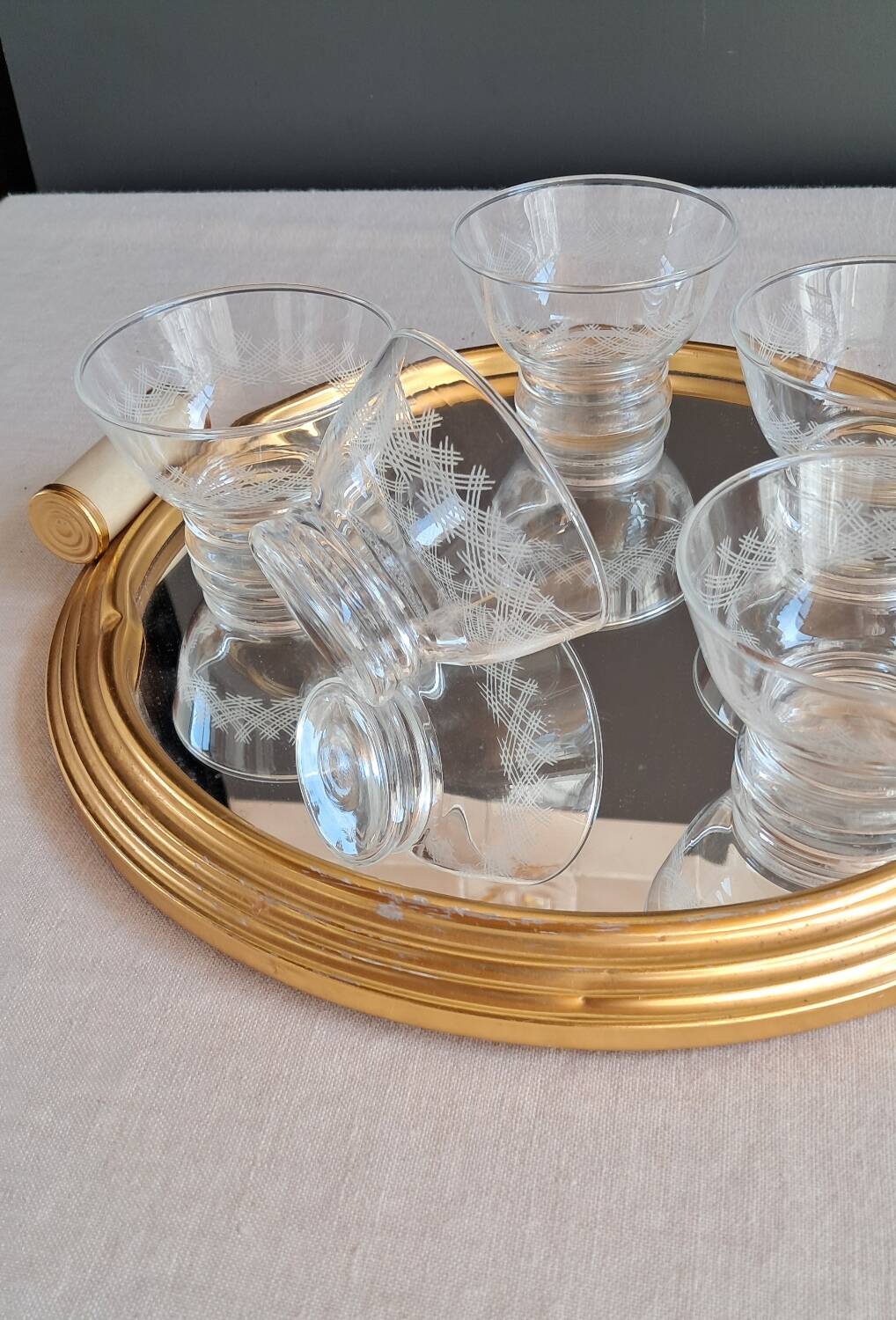 Vintage champagne glasses