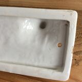 4-hook white ceramic patère