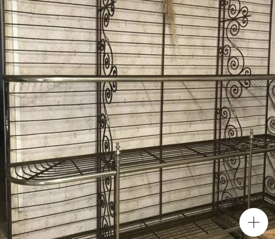 Wrought iron bread box