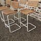 Lot de 4 tabourets haut Cesca Italie