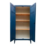 1940s Parisian blue paneled wardrobe