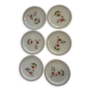 Flowered dinner plates