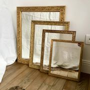 set of 4 mirrors in wood and gilded stucco early 20th century