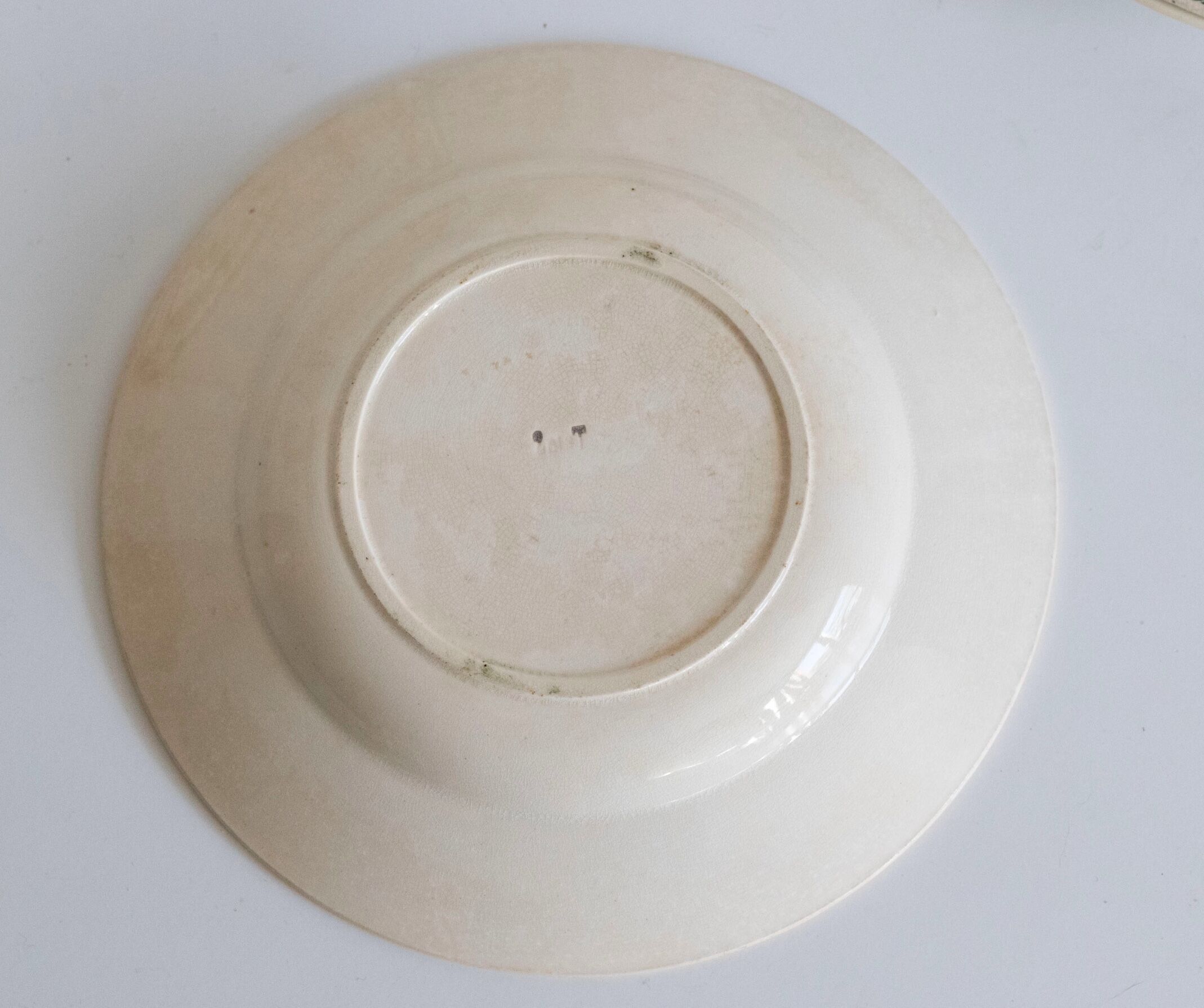 Set of 6 hollow plates Badonviller