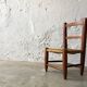 Chaise enfant en bois et paille
