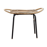 Mid century rattan stool by Alan Fuchs for Uluv 1960´s Czechoslovakia