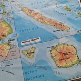 Old MDI map of the French overseas departments and territories - DOM-TOM