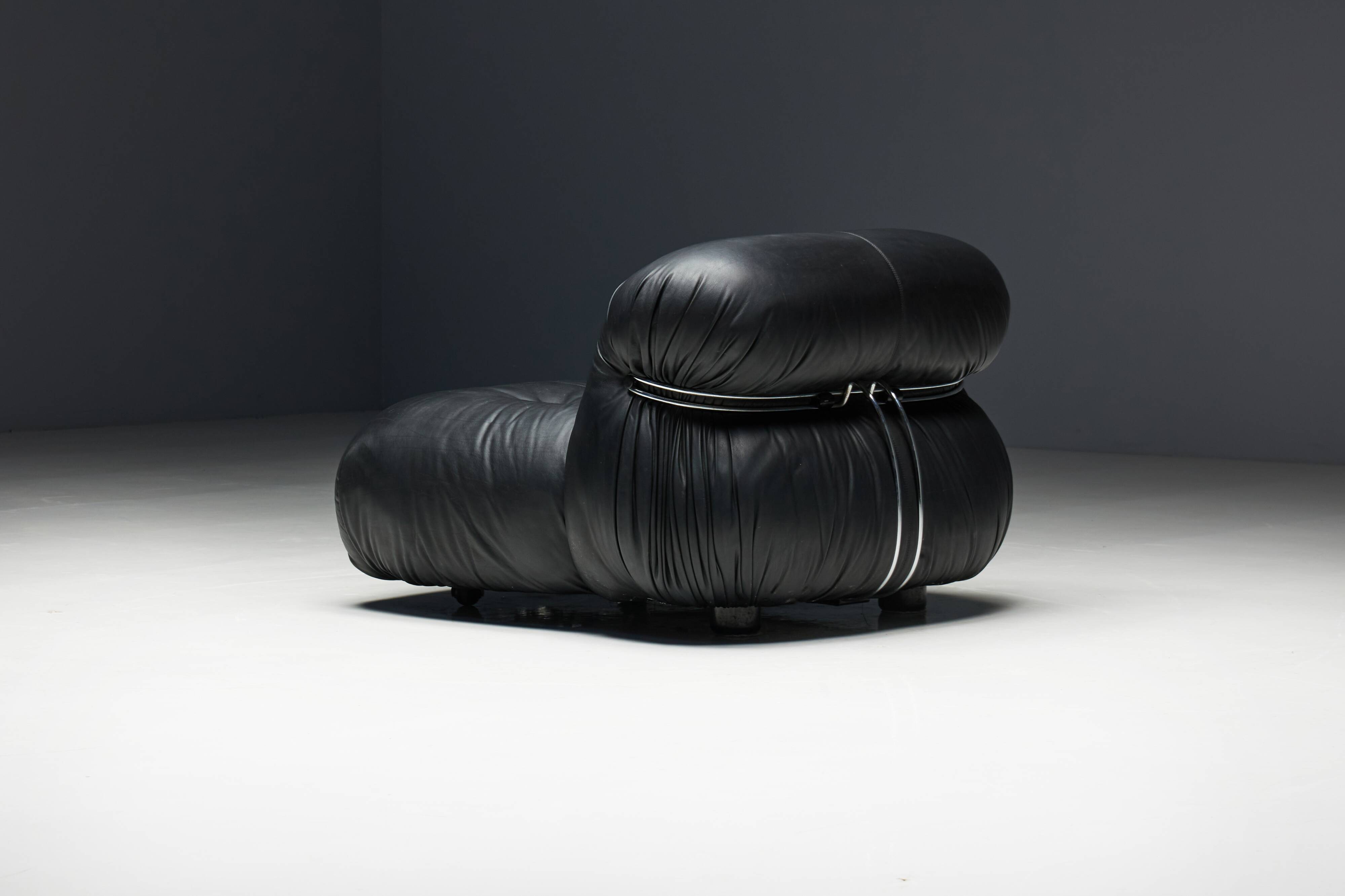 Soriana Lounge Chairs by Afra & Tobia Scarpa for Cassina, Italy, 1970s