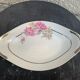 Porcelain serving dish pattern art deco peonies