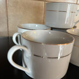 Set of six porcelain cups