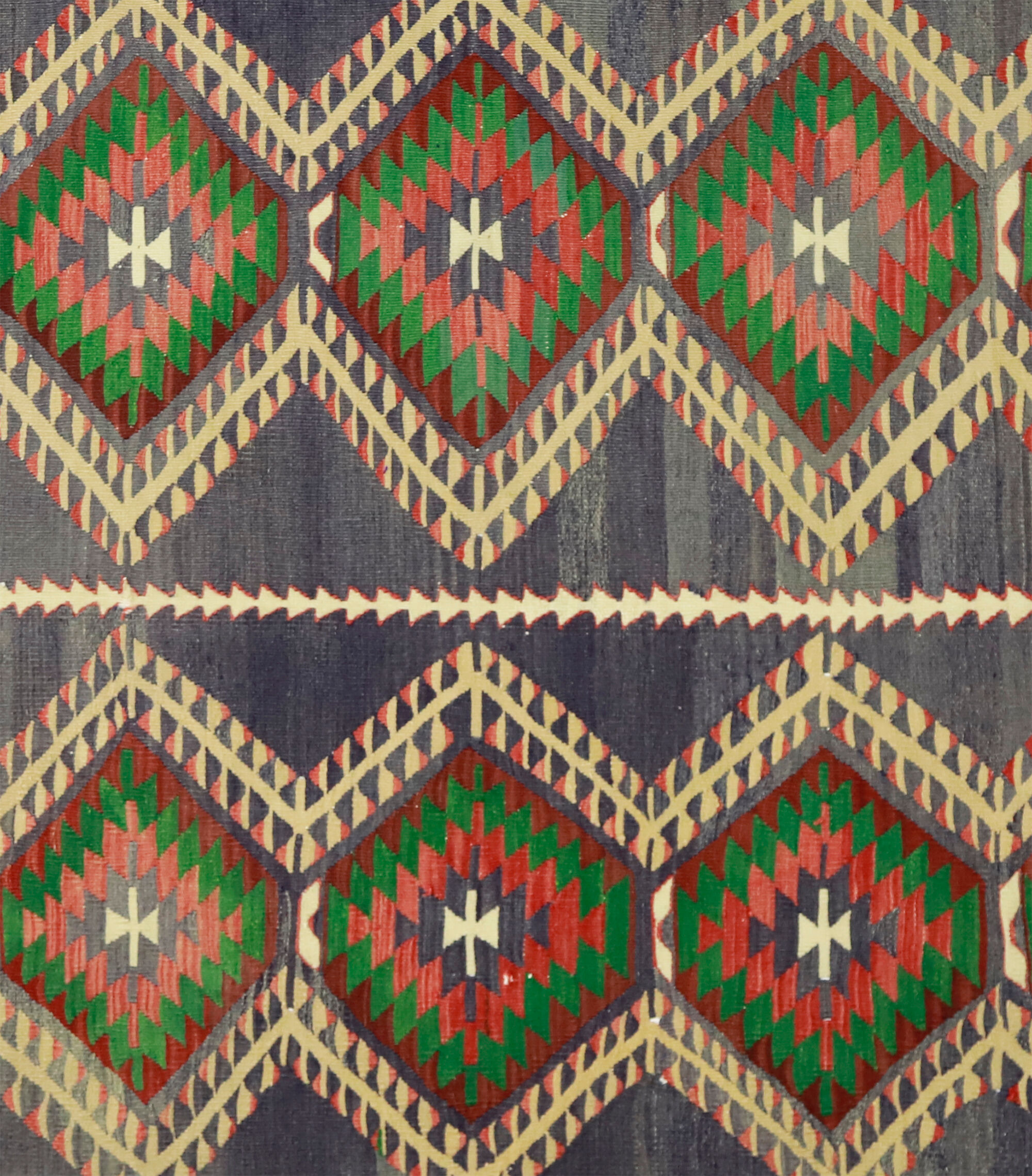 Anatolian handmade kilim rug 212 cm x 173 cm