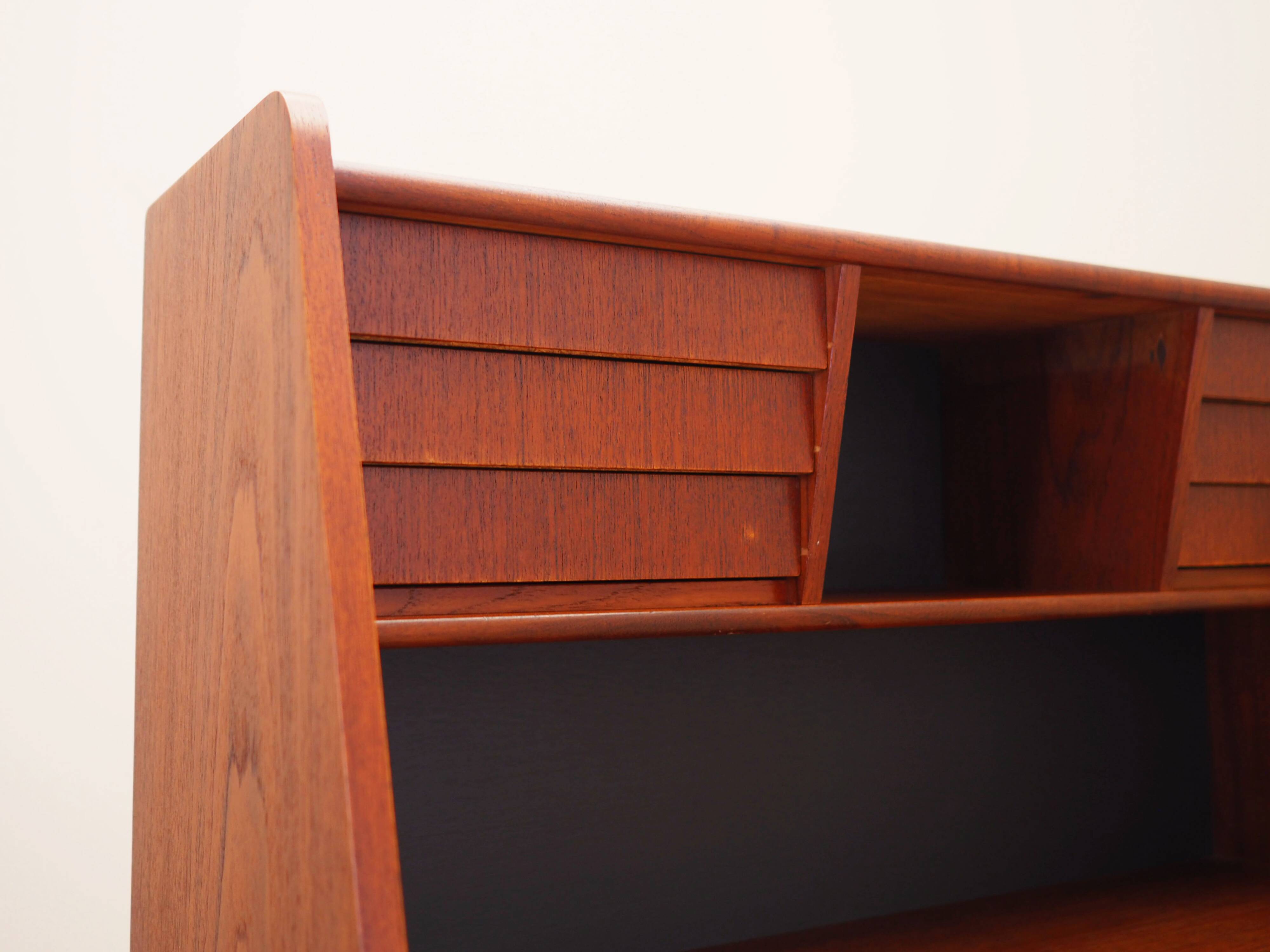 Teak secretary, Danish design, 1970s, production: Denmark