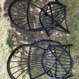 Lot of two rattan chairs