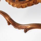 Miroir console en bois sculpté de style Louis XV, France, vers 1970