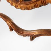 Wood-carved 20th century Louis XV style console mirror, France ca. 1970